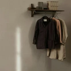 Sector Hylla Med Klädstång, Svartbetsad Ask / Svart