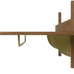 Sector Hylla Med Klädstång, Svartbetsad Ask / Svart