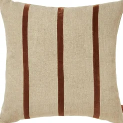 Ferm Living Prydnadskuddar & Fodral-Senti Stripe Prydnadskudde 50x50 cm, Dark Sand