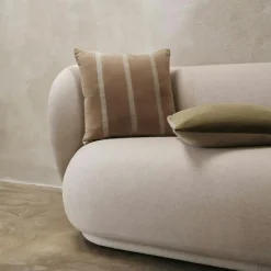 Ferm Living Prydnadskuddar & Fodral-Senti Stripe Prydnadskudde 50x50 cm, Dark Sand