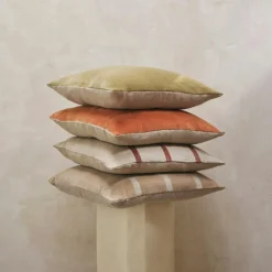 Ferm Living Prydnadskuddar & Fodral-Senti Stripe Prydnadskudde 50x50 cm, Dark Sand