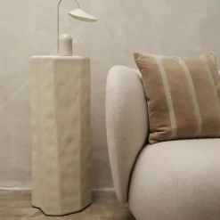 Ferm Living Prydnadskuddar & Fodral-Senti Stripe Prydnadskudde 50x50 cm, Dark Sand