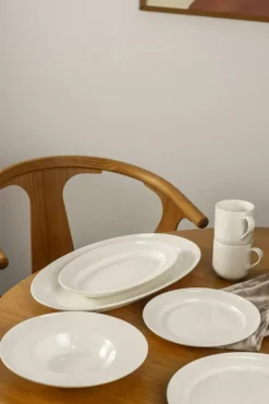 Serveringsfat Oval 18x30 cm, Vanilj