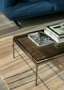 Sett LN12 Soffbord 60x140 cm, Rökfärgat Glas