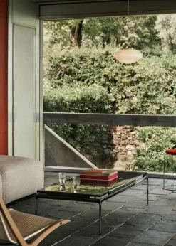 Sett LN12 Soffbord 60x140 cm, Rökfärgat Glas