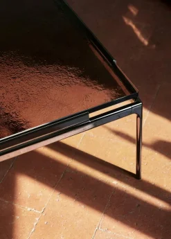 &Tradition Soffbord-Sett LN13 Soffbord 100x100 cm, Rökfärgat Glas