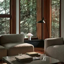 &Tradition Soffbord-Sett LN13 Soffbord 100x100 cm, Rökfärgat Glas