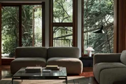 &Tradition Soffbord-Sett LN13 Soffbord 100x100 cm, Rökfärgat Glas