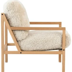 Jonas Ihreborn Fåtöljer-Seventy Five Wood Fåtölj, Ek / Fårskinn Scandinavian Grey