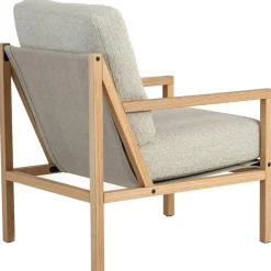 Jonas Ihreborn Fåtöljer-Seventy Five Wood Fåtölj, Ek / Fårskinn Scandinavian Grey