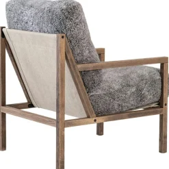 Jonas Ihreborn Fåtöljer-Seventy Five Wood Fåtölj, Rökt Ek / Bouclé Sand