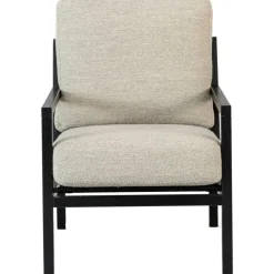 Seventy Five Wood Fåtölj, Svart Ek / Bouclé Sand