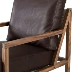 Jonas Ihreborn Fåtöljer-Seventy Five Wood Fåtölj, Valnöt / Läder