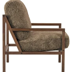 Jonas Ihreborn Fåtöljer-Seventy Five Wood Fåtölj, Valnöt / Läder