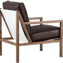 Jonas Ihreborn Fåtöljer-Seventy Five Wood Fåtölj, Valnöt / Läder