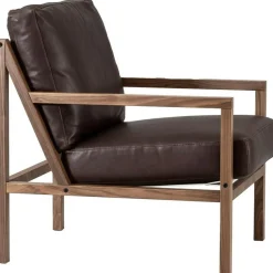 Jonas Ihreborn Fåtöljer-Seventy Five Wood Fåtölj, Valnöt / Läder