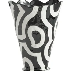 Shadow Vas Ø19,5x25 cm Black White