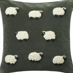 Chhatwal & Jonsson Prydnadskuddar & Fodral-Sheep Kuddfodral Forest Green, 50x50 cm