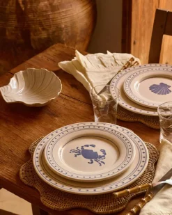 Pick a Poppy Dessertskålar|Frukostskålar-Shell Skål Medium, Blå