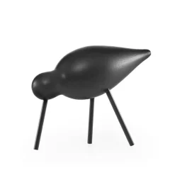 Normann Copenhagen Träfigurer-Shorebird Medium, Ek/Svart