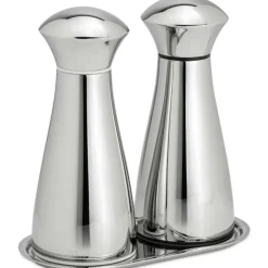 Signature Bright Salt- Och Pepparkvarnsset Med Bricka