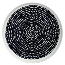 Marimekko Mattallrikar-Siirtolapuutarha Tallrik 20 cm, Vit/Svart