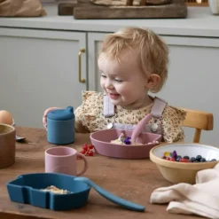 Barn Sebra Barnmuggar-Silicone Lock, Blå