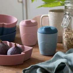 Barn Sebra Barnmuggar-Silicone Lock, Blå