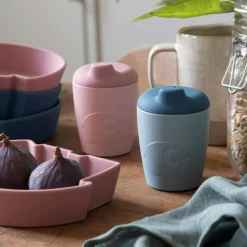 Barn Sebra Barnmuggar-Silicone Lock, Blå