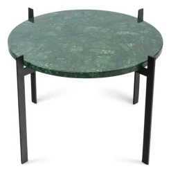 Single Deck Bord, Svart Underrede, Grå Marmor