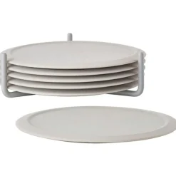 Singles Glasunderlägg Med Hållare, Svart