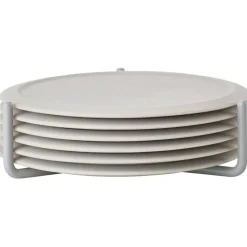 Singles Glasunderlägg Med Hållare, Svart