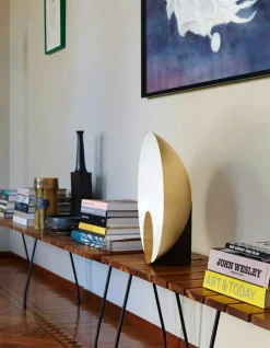 Oluce Bordslampor-Siro 288 Bordslampa, Satin Gold