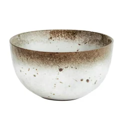 Skål 60 cl, Brun / Vit