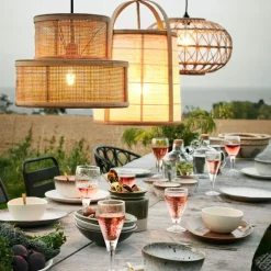 Skål 60 cl, Brun / Vit