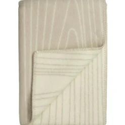 Skog Pläd 135x200 cm, Svart/Natural