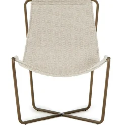 Sling Loungestol, Borstad Mässing / Sand