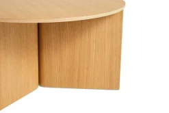 HAY Soffbord-Slit Bord Runt Ø65, Svart Lackad Ek