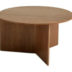 HAY Soffbord-Slit Bord Runt Ø65, Svart Lackad Ek