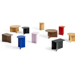 HAY Sängbord & Nattduksbord|Sängbord & Nattduksbord-Slit Bord Stål Ø35 cm, Svart