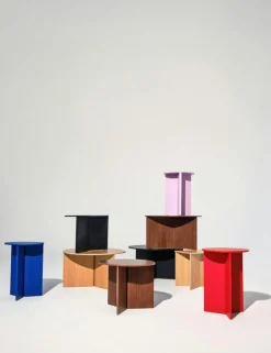 HAY Sängbord & Nattduksbord|Sängbord & Nattduksbord-Slit Bord Stål Ø35 cm, Svart