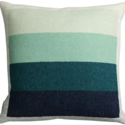 Røros Tweed Prydnadskuddar & Fodral-Åsmund Bold Kudde 50x50 cm, Gul / Blå