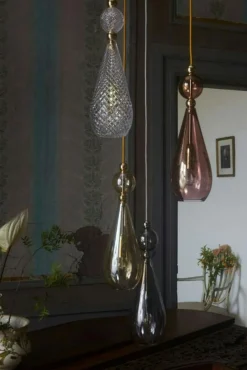 EBB & FLOW Fönsterlampor|Pendellampor-Smykke Pendel Ø12,5 cm, Crystal/Gold