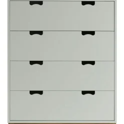 Asplund Byråer-Snö A Byrå, Vit / Ek