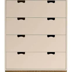 Asplund Byråer-Snö A Byrå, Vit / Ek