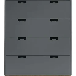 Asplund Byråer-Snö A Byrå, Vit / Ek