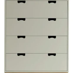 Asplund Byråer-Snö A Byrå, Vit / Ek