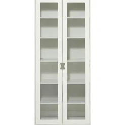 Asplund Skåp & Vitrinskåp-Snö F Vitrinskåp 42 cm, Vit/Ek