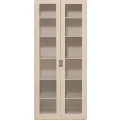 Snö F Vitrinskåp 30 cm, Vit/Ek