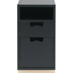 Asplund Hurtsar|Sängbord & Nattduksbord-Snö G3 Hurts Med Sockel, Char Grey